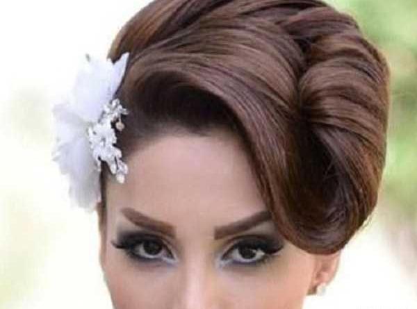 عکس شینیون مو مشکی باز