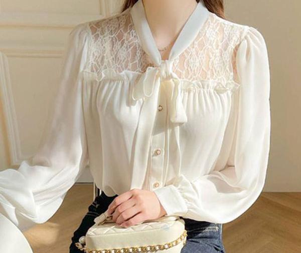 عکس شومیز حریر گلدار