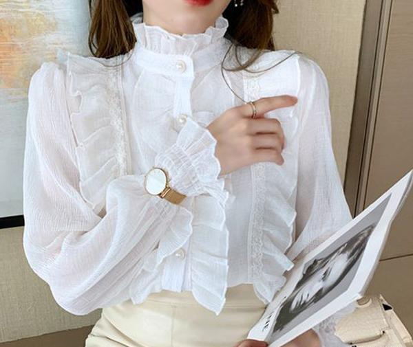 عکس شومیز حریر گلدار