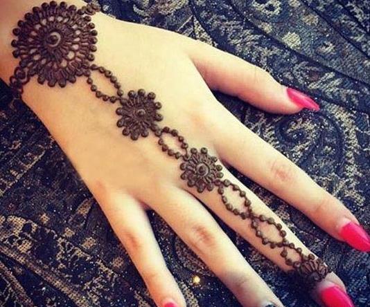 عکس از حنا روی دست