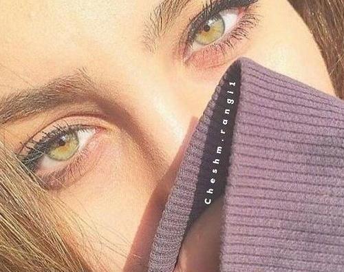 عکس دختر زیبا و چشم رنگی