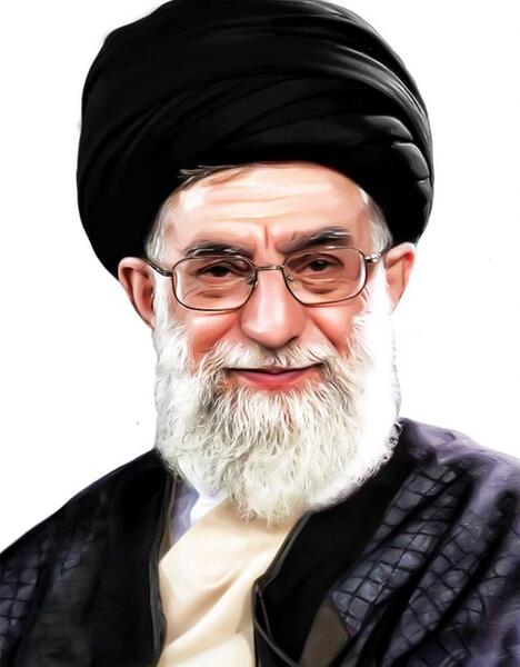 عکس رهبری نیم رخ