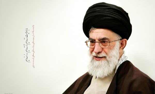 عکس رهبری نیم رخ