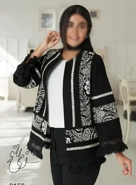 عکس مانتو کوتاه جلو باز