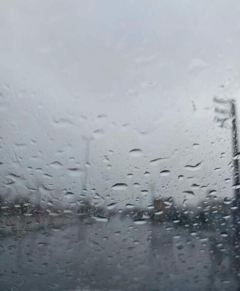 عکس نوشته باران و دلتنگی