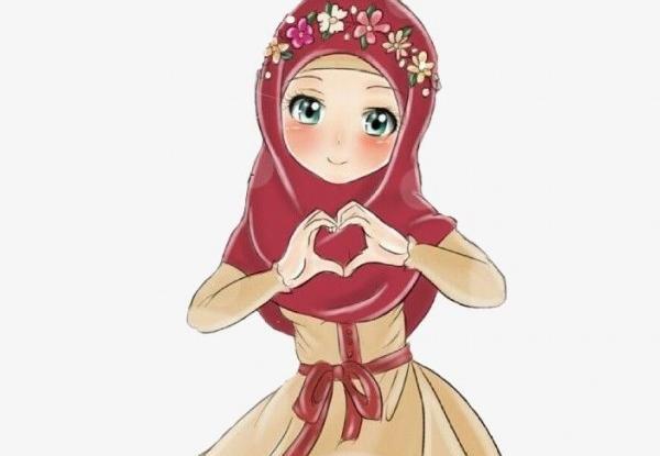 عکس دختر کارتونی با حجاب زیبا