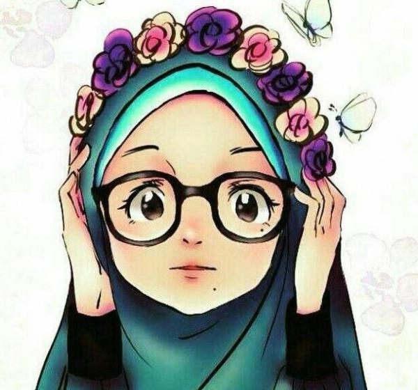 عکس دختر کارتونی با حجاب زیبا