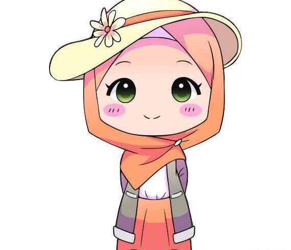 عکس دختر کارتونی با حجاب زیبا