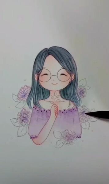 عکس نقاشی دخترانه ژاپنی