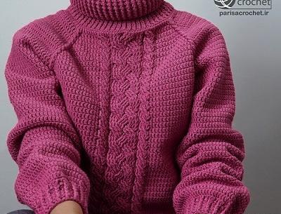عکس آموزش پلیور زنانه با قلاب