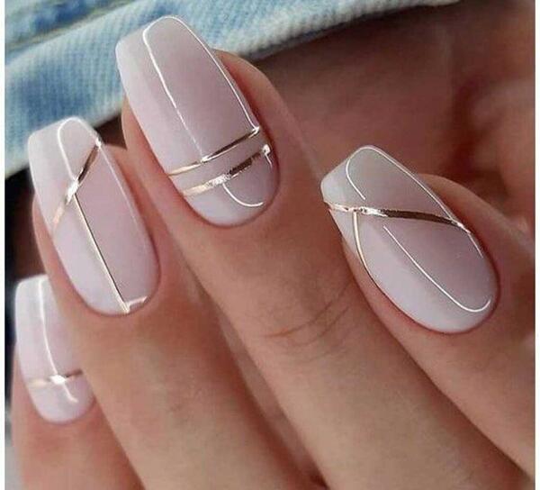 عکس مدل طرح ناخن ساده و شیک
