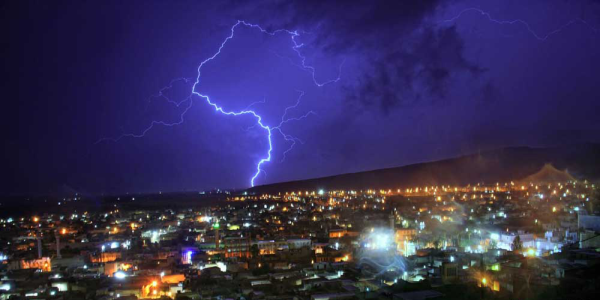 عکس شب طوفانی