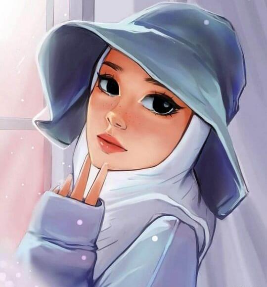 عکس با حجاب فانتزی دخترانه