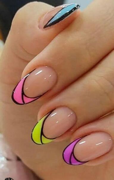 عکس مدل کاشت ناخن جدید فرنچ