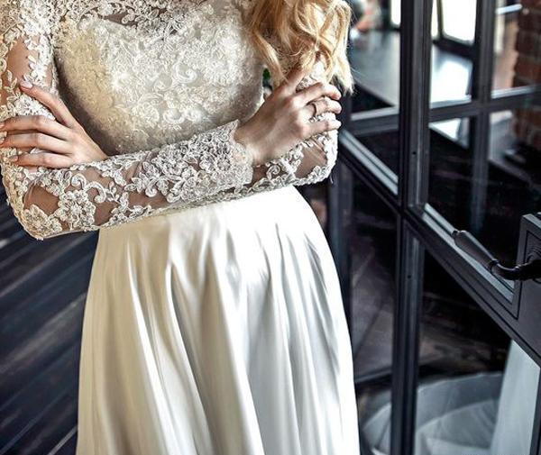 عکس لباس عروس دکلته پف دار