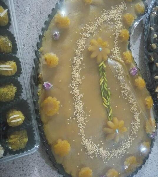 عکس حلوا زعفران