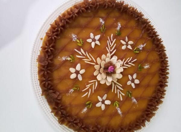 عکس حلوا زعفران