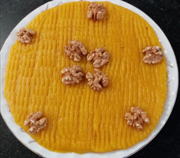عکس حلوا زعفران