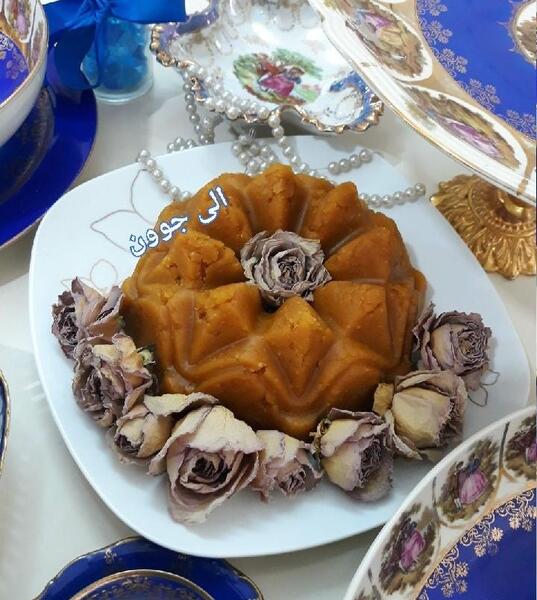 عکس حلوا زعفران