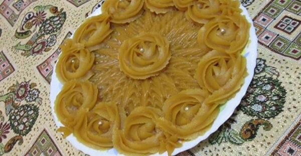 عکس حلوا زعفران