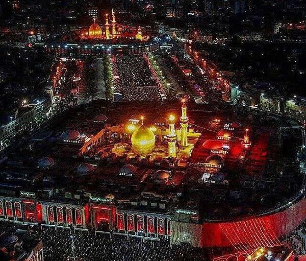 عکس زیبا بین الحرمین کربلا
