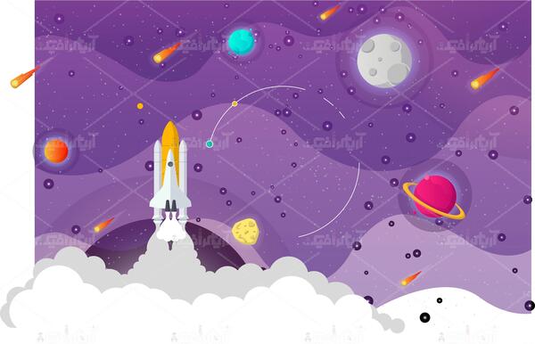 عکس تصویر پس زمینه فضا