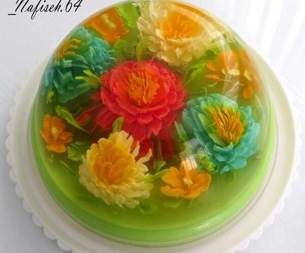عکس ژله گلدار