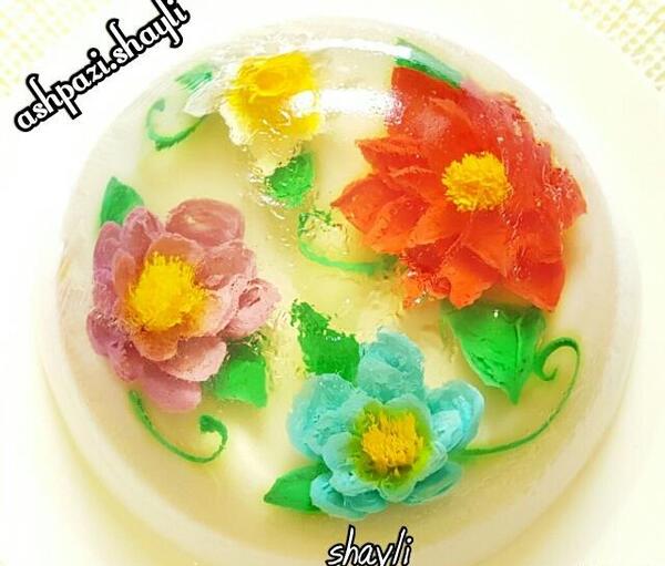 عکس ژله گلدار