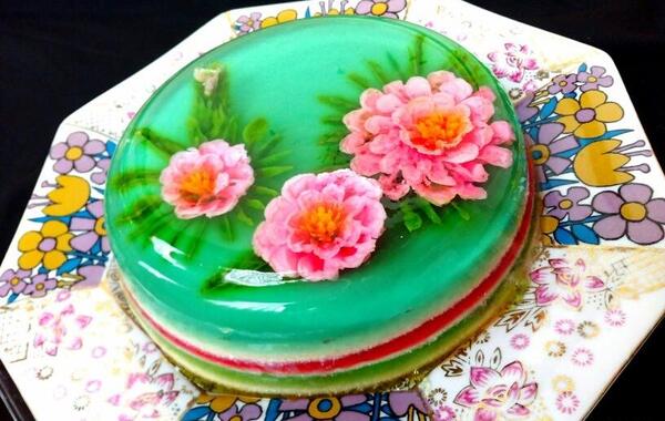 عکس ژله گلدار