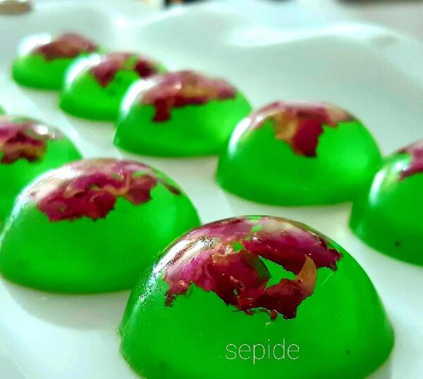 عکس ژله گلدار