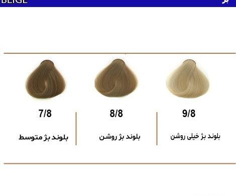 عکس رنگ بلوند بژ روشن