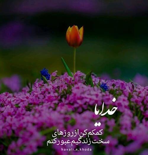عکس نوشته پاداش صبر