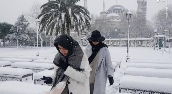 عکس استانبول برفی