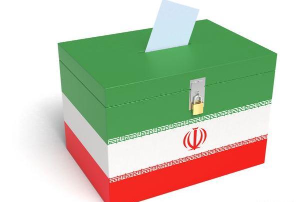 عکس پرچم ایران و صندوق رای