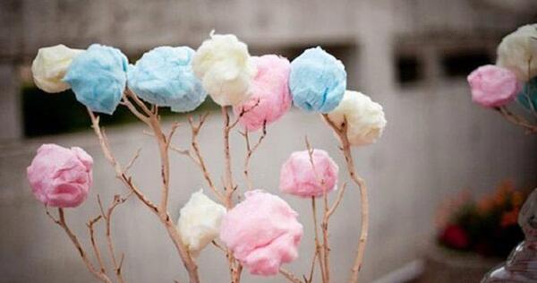 عکس ایده تزیین پشمک شب یلدا