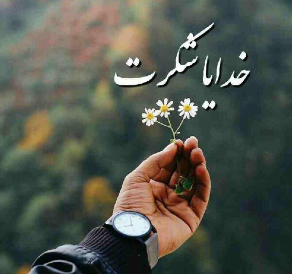 عکس یا نوشته خدایا شکرت