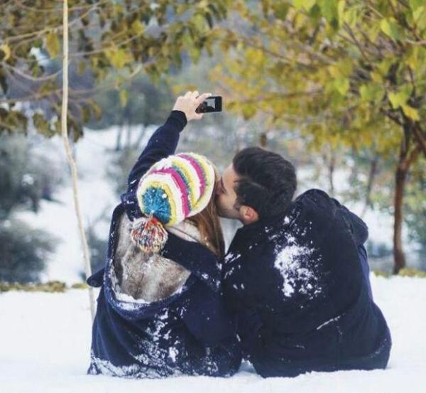 عکس برف عاشقانه برای پروفایل