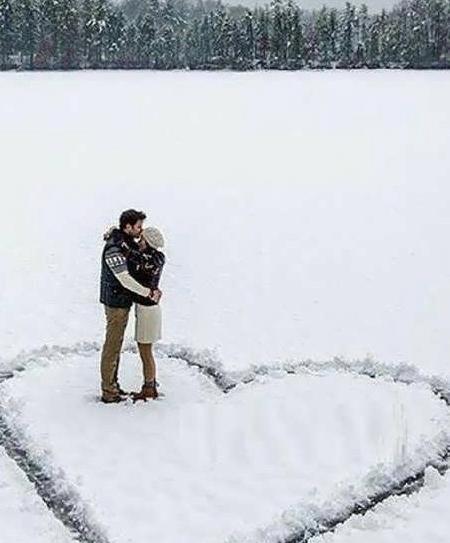 عکس برف عاشقانه برای پروفایل
