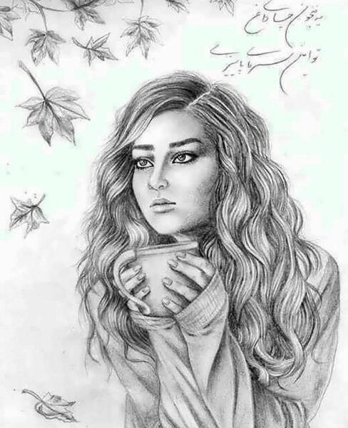عکس طراحی عاشقانه غمگین