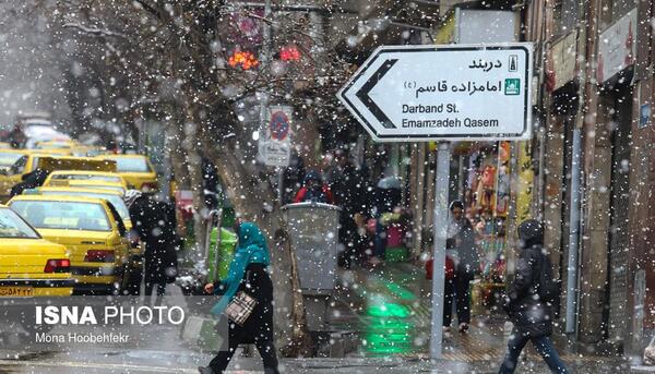 عکس برف شمال