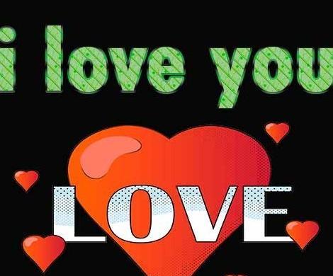 عکس نوشته ای لاو یو به انگلیسی