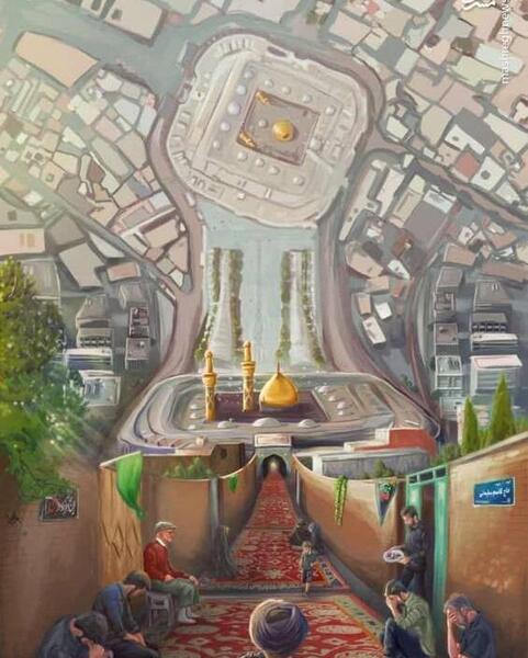 عکس نقاشی ساده و زیبا حاج قاسم سلیمانی