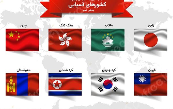عکس پرچم ایران و افغانستان