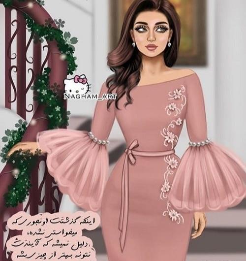عکس لباس دخترانه کارتونی