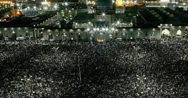 عکس ضریح امام رضا شلوغ