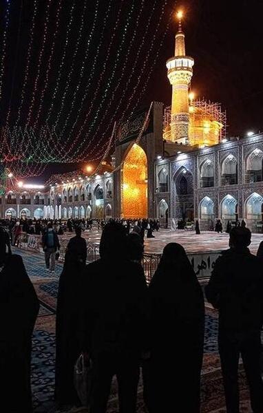 عکس ضریح امام رضا شلوغ