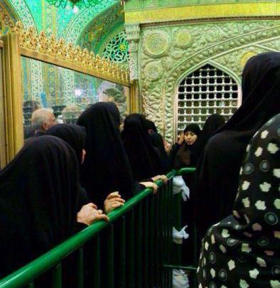 عکس ضریح امام رضا شلوغ