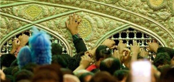 عکس ضریح امام رضا شلوغ