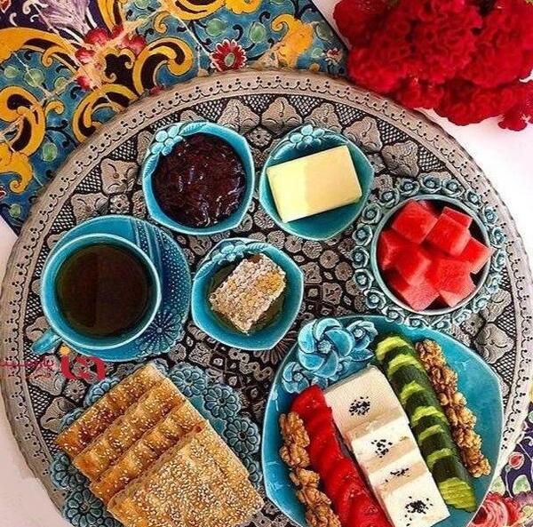 عکس دریا صبحانه