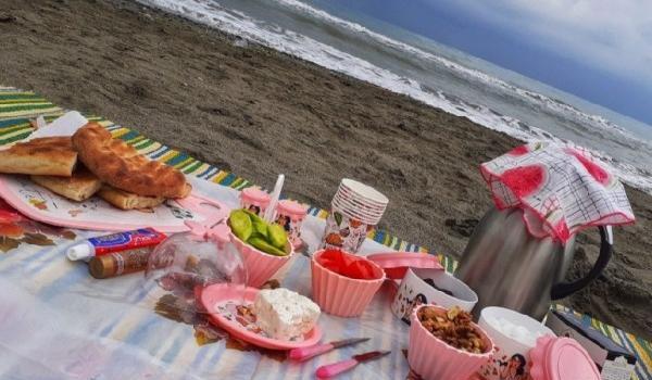 عکس دریا صبحانه